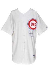 6/12/2008 Lou Piniella Chicago Cubs Manager’s Worn & Autographed Turn Back the Clock Home Jersey