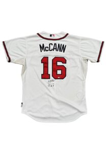 6/13/2012 Brian McCann Game-Used & Autographed Jersey