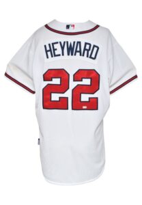 6/13/2012 Jason Heyward Atlanta Braves Game-Used Home Jersey