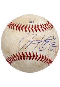 6/15/2011 Bryce Harper Game-Used & Autographed SAL League Baseball