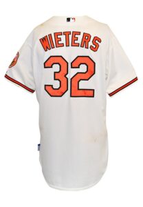 6/15/2015 Matt Wieters Baltimore Orioles Game-Used Home Jersey