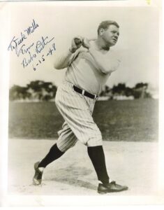 6/15/48 Babe Ruth Signed “To Jack” 8×10 Photo