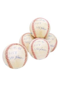 6/18/1995 Sparky Anderson’s Game-Used Baseballs From His 2,158th Managerial Win