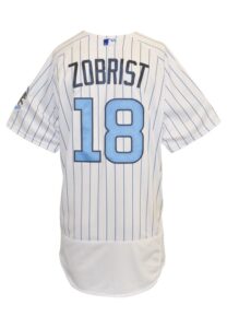 6/19/2016 Ben Zobrist Chicago Cubs Father’s Day Game-Used Home Jersey