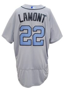 6/19/2016 Gene Lamont Detroit Tigers Coaches-Worn Fathers Day Jersey