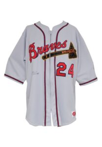 6/2/1998 Michael Tucker Atlanta Braves Turn Back the Clock Game-Used & Autographed Road Jersey