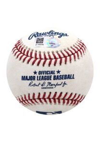 6/20/2018 George Springer Houston Astros Game-Used Home Run Baseball