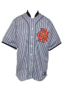 6/22/2008 Tim Lincecum San Francisco Giants TBTC Negro Leagues Game-Used & Autographed Road Uniform