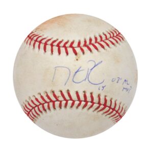 6/25/2008 Dustin Pedroia Boston Red Sox Game-Used & Autographed Baseball from Fenway Park