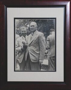 6/27/60 Ty Cobb Framed & Autographed Photo