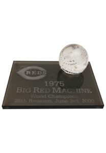 6/3/2000 Sparky Anderson’s 1975 Big Red Machine World Champions 25th Reunion Award