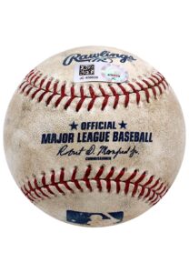 6/30/2017 Nolan Arenado Colorado Rockies Game-Used Triple Baseball