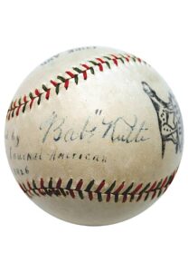 6/4/1926 Babe-Ruth Single-Signed Baseball