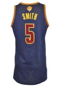 6/4 & 6/7/2015 J.R. Smith Cleveland Cavaliers NBA Finals Game-Used Road Jersey