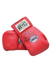 6/5/1999 Roy Jones, Jr. Fight Worn & Autographed Gloves vs. Reggie Johnson