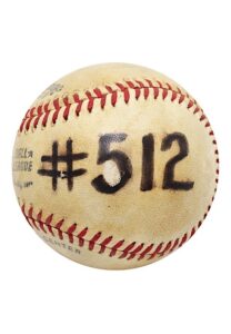 6/9/1979 Willie McCovey Game-Used Home Run #512 ONL Baseball