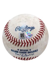 6/9/2015 Giancarlo Stanton Miami Marlins Game-Used Home Run Baseball