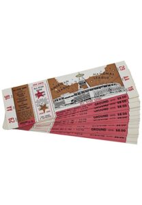 7/11/1967 MLB All-Star Game Full Tickets At Anaheim Stadium