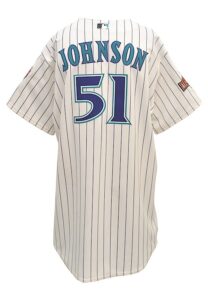 7/13/2004 Randy Johnson Arizona Diamondbacks MLB All-Star Game-Used Home Jersey