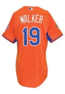 7/14/2013 Christian Walker Baltimore Orioles Futures Game Player-Worn Batting Practice Jersey & Cap