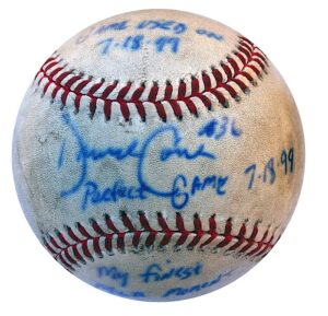 7/18/1999 David Cone NY Yankees Perfect Game-Used & Autographed Baseball