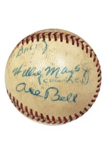 7/2/1950 Willie Mays Jr. Signed Baseball