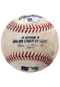 7/2/2017 Mookie Betts Boston Red Sox Game-Used Home Run Baseball