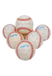 7/26/1994 & 7/27/1994 Sparky Anderson’s Game-Used & Autographed Baseballs From His 2,125th/2,126th Managerial Wins Tying/Passing Joe McCarthy for 4th All-Time