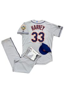 7/26/2012 Matt Harvey NY Mets MLB Debut Game-Used Road Uniform & Cap