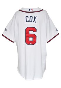 7/30/2008 Bobby Cox Atlanta Braves Manager’s Worn Home Jersey