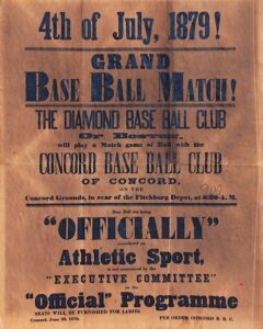 7/4/1879 Baseball Broadside Advertisement