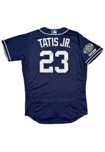 7/7/2019 Fernando Tatis Jr. San Diego Padres 2 Home Run Game-Used Alternate Jersey