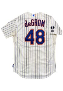 7/8/2014 Jacob deGrom NY Mets Game-Used Rookie Jersey