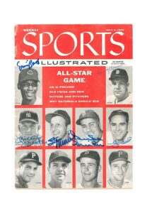 7/9/1956 Sports Illustrated Magazine Signed By Mays, Banks, Mantle, Musial, Snider, Berra & Others