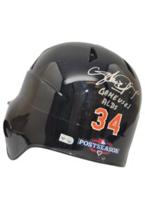 8/10/2012 Avisail Garcia Detroit Tigers MLB Playoffs Game-Used & Autographed Road Batting Helmet