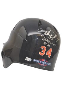 8/10/2012 Avisail Garcia Detroit Tigers MLB Playoffs Game-Used & Autographed Road Batting Helmet