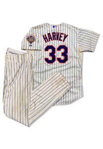 8/10/2012 Matt Harvey New York Mets Rookie Game-Used Home Uniform