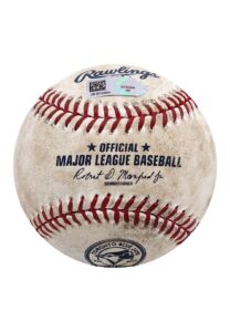 8/10/2016 Troy Tulowitzki Toronto Blue Jays Game-Used Home Run Baseball