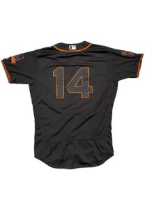 8/13/2016 Trevor Brown SF Giants Game-Used Jersey