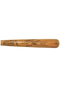 8/17/1966 Bob “Hawk” Taylor New York Mets Game-Used & Autographed Grand Slam Bat