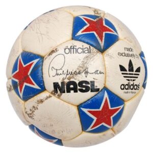 8/19/1979 Johan Cruyff Game-Used Match Winning Goal Scored Soccer Ball from the NASL Washington Diplomats vs. LA Aztecs Playoff Match