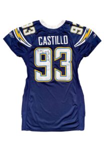 8/20/2007 Luis Castillo SD Chargers Game-Used & Signed Preseason Jersey