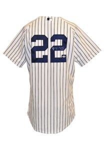 8/24/2014 Jacoby Ellsbury New York Yankees Game-Used & Autographed Pinstripe Home Jersey