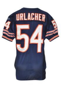 8/25/2006 Brian Urlacher Chicago Bears Preseason Game-Used Home Jersey