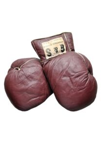 8/29/1958 Don Jordan Fight Worn Gloves vs. Lahouari Godih