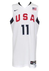 8/3/2008 Dwight Howard Team USA Basketball International Challenge Game-Used Home Jersey