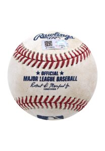 8/4/2018 Trevor Story Colorado Rockies Game-Used Home Run Baseball