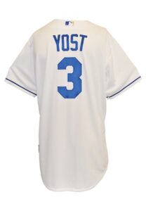 8/7/2015 Ned Yost Kansas City Royals Manager-Worn Home Jersey