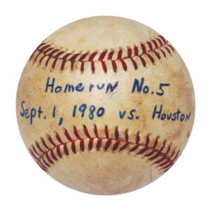 9/1/1980 Rick Rhoden Career Home Run Number 5 Game-Used Baseball from the Collection of Rick Rhoden