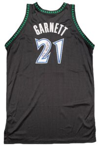 9/11/2005 Kevin Garnett Minnesota Timberwolves Hurricane Katrina Relief NBA Charity Game-Used & Signed Jersey